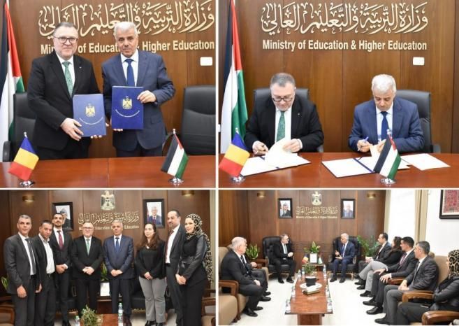 فلسطين ورومانيا توقعان اتفاقية للتعاون بمجال التعليم العالي والبحث الأكاديمي