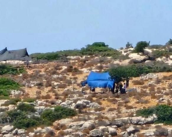 مستوطنون ينصبون خياما في المسعودية شمال غرب نابلس