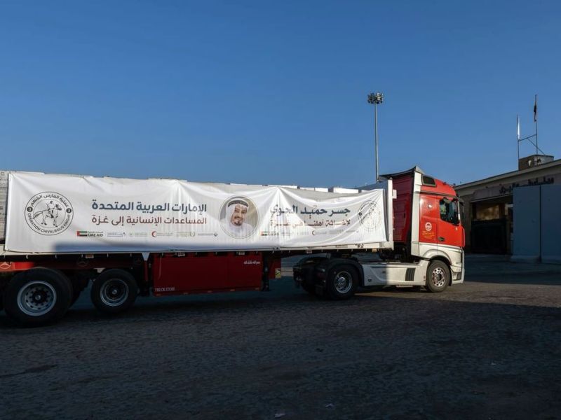 بدعم من وكالة الإمارات للمساعدات الدولية..عملية “الفارس الشهم 3” تواصل مد يد العون وتسيير قوافل الإغاثة لدعم صمود الغزيين