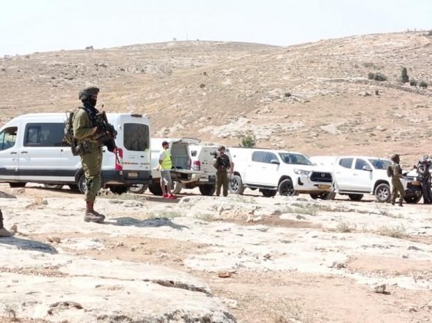 الاحتلال يشرع بهدم مدرسة في شعب البطم بمسافر يطا جنوب الخليل
