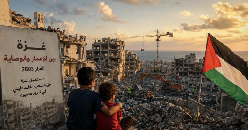 غزة بين الإعمار والوصاية: ورقة نقدية ترصد التحولات الدولية بعد القرار 2803