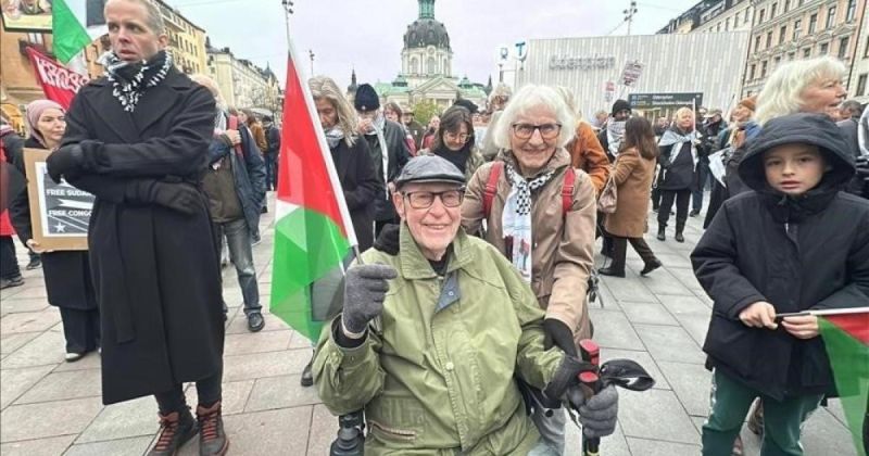 مظاهرة حاشدة في ستوكهولم للتنديد بالهجمات على غزة ولبنان