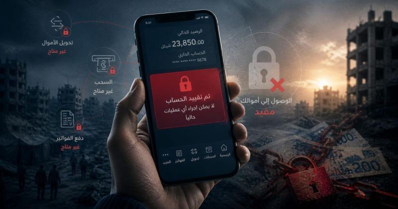 أرصدة محتجزة وأبواب مغلقة: أزمة الثقة تضرب القطاع المصرفي بغزة