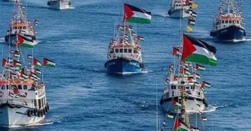 العشائر بغزة: استهداف “أسطول الصمود” جريمة قرصنة بحرية وانتهاك للقانون الدولي
