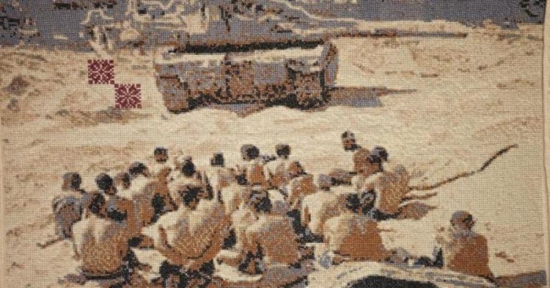 فنان أمريكي يحتج في نيويورك على الإبادة في غزة