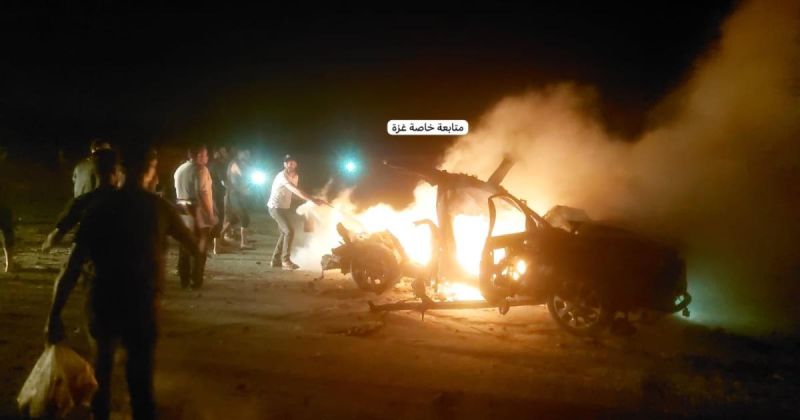 شهيدان بقصف مركبة في غزة وسط خروقات الاحتلال للاتفاق