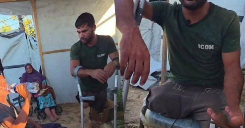 فادي شقورة.. رجل بساق واحدة يحمل عائلة كاملة فقدت قدرتها على الوقوف