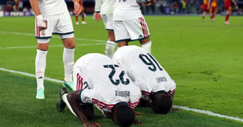 سجدة لاعبي ريال مدريد تخطف الأنظار في دوري أبطال أوروبا