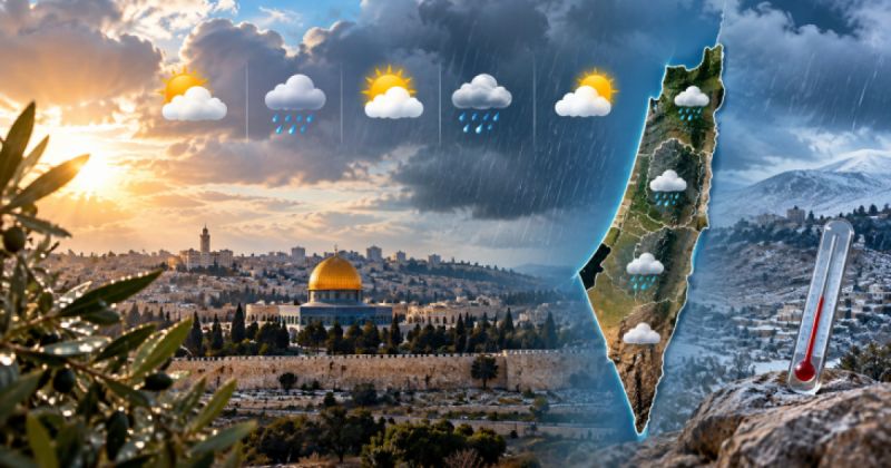 طقس فلسطين: أجواء متقلبة وغير مستقرة