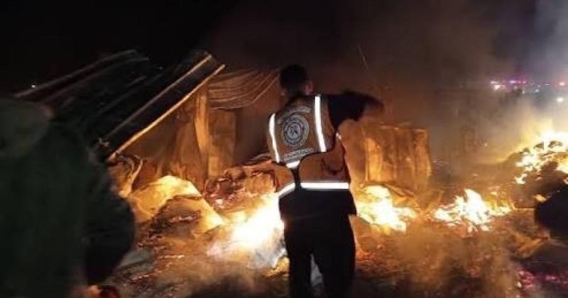 "تحالف": إحراق خيام النازحين في الشجاعية "جريمة حرب"