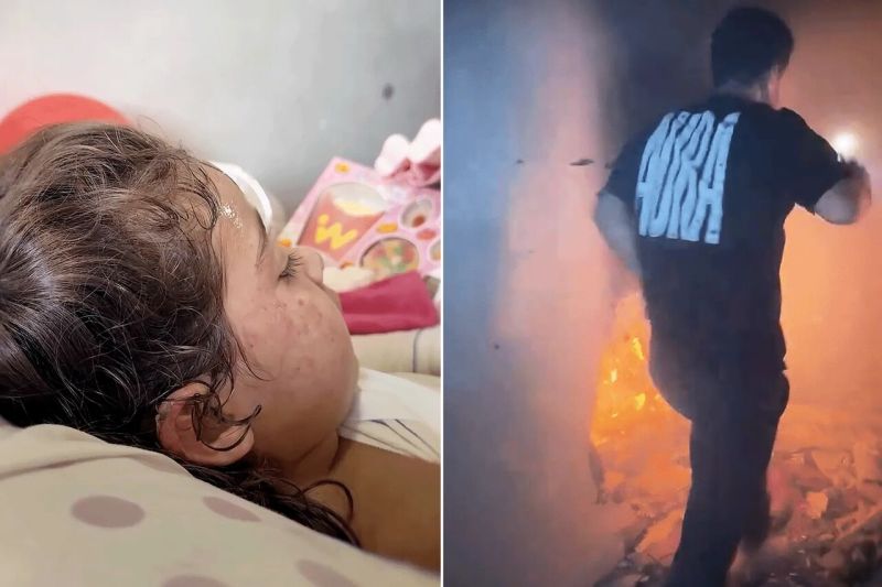 بين التوثيق والإنقاذ.. قصة الطفلة مريم التي انتشلها صحفي من ألسنة اللهب بغزة