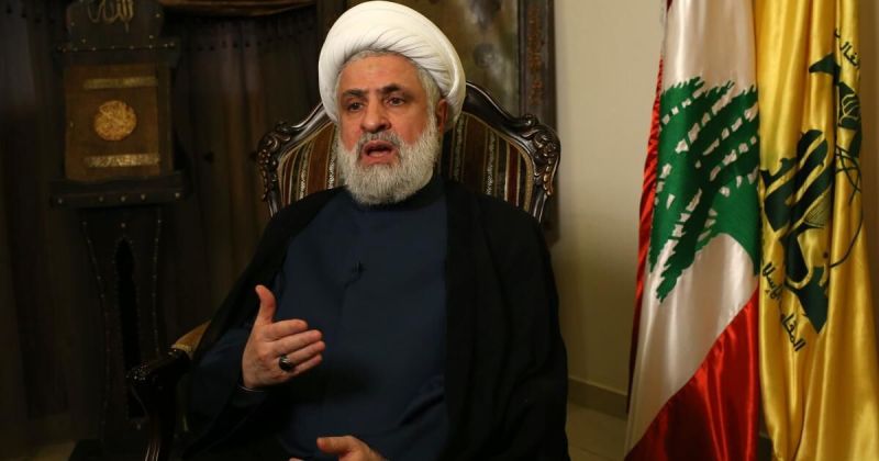 نعيم قاسم يهاجم مفاوضات روما: لن تجلب إلا العار والتنازلات المجانية