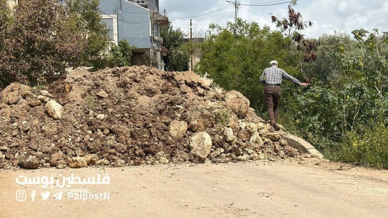 جنين: الاحتلال يغلق مداخل قرية زبوبا بالسواتر الترابية