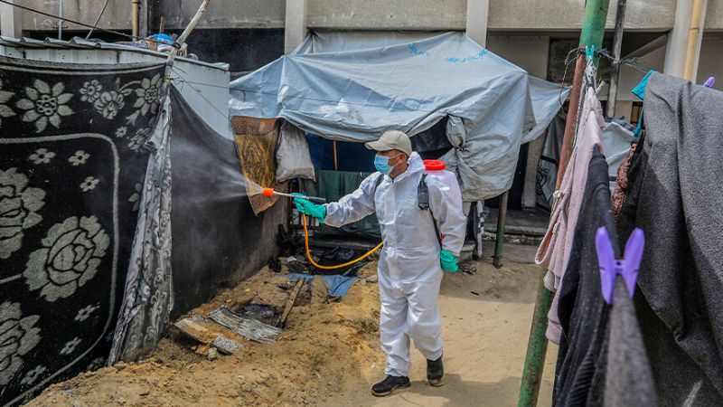 أكثر من 17 ألف إصابة بين نازحي قطاع غزة بسبب القوارض والطفيليات