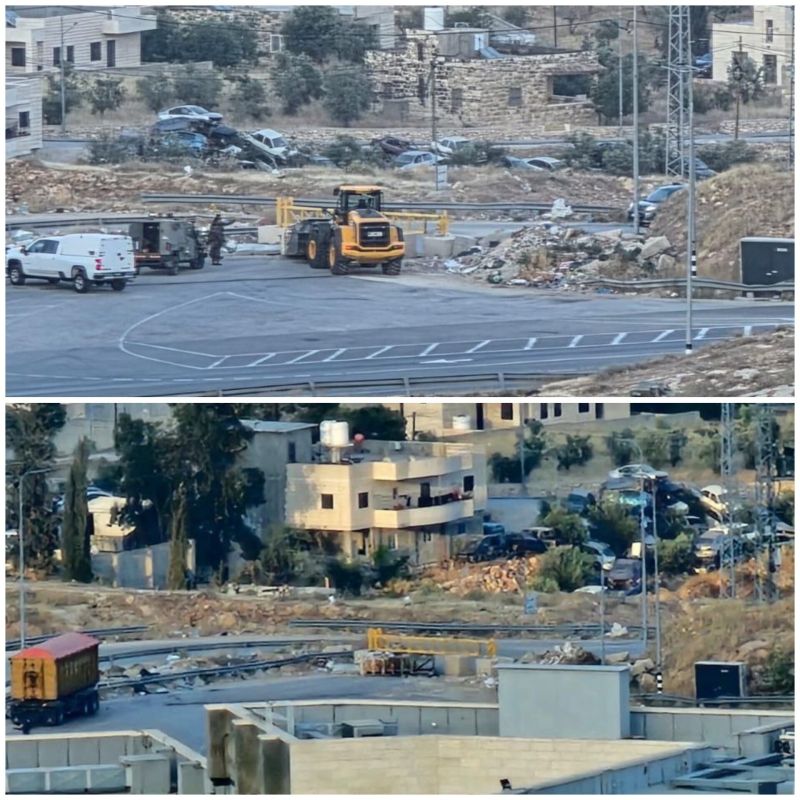 الاحتلال يغلق المدخل الرئيسي لقرية زعترة شرق بيت لحم ويداهم منازل المواطنين جنوب جنين