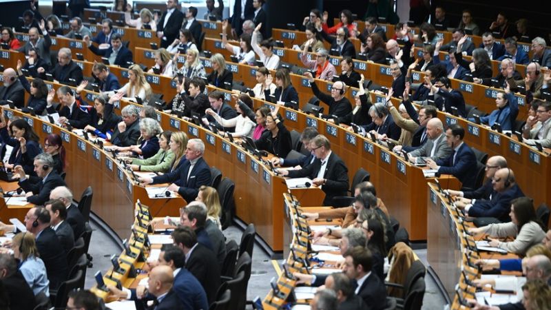 نواب أوروبيون يحتجون للمطالبة بتعليق اتفاق الشراكة مع إسرائيل