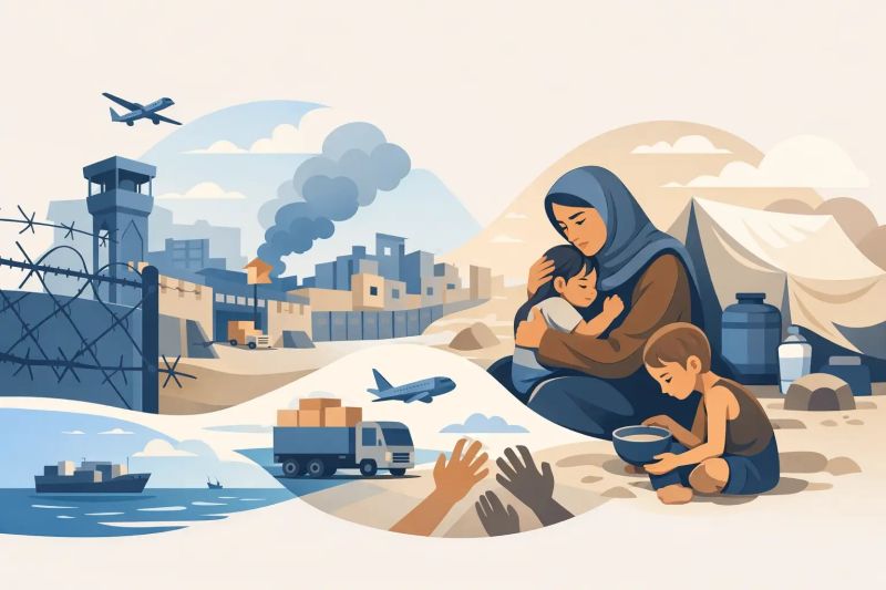 حصار غزة المتواصل وآثاره الإنسانية.. أزمة تتفاقم بلا أفق