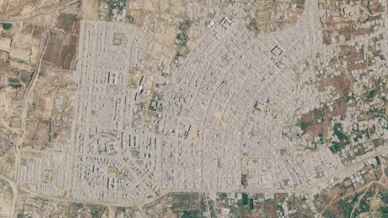 دمار شامل .. صور جوية توثق تدمير الاحتلال الواسع في رفح وخانيونس