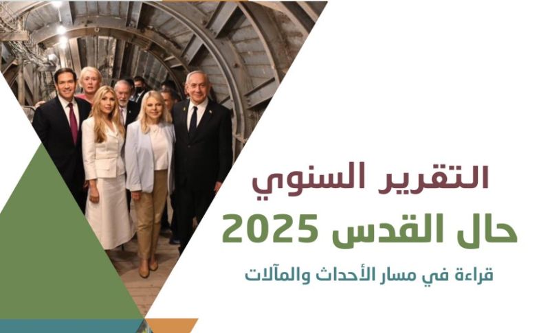 تقرير حال القدس 2025 يحذر من تهويد المدينة واستهداف هويتها