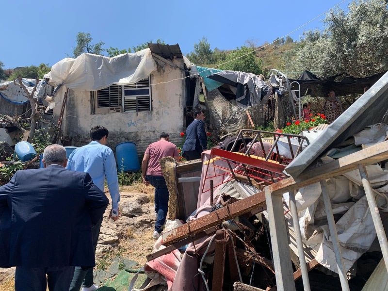 الاحتلال يجبر أربع عائلات على إخلاء خربة اسعيد غرب جنين