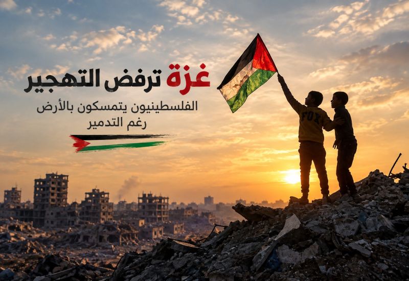 غزة ترفض التهجير .. الفلسطينيون يتمسكون بالأرض رغم التدمير