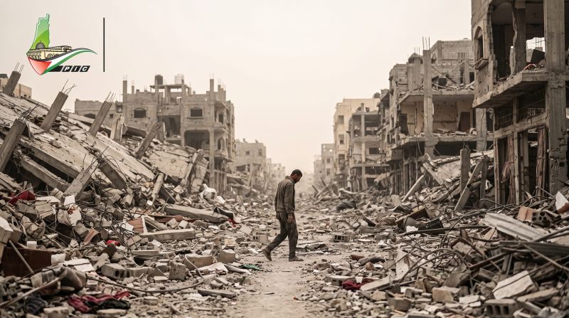 نازحون قرب الخط الأصفر في جباليا.. بين الركام والعطش والظلام