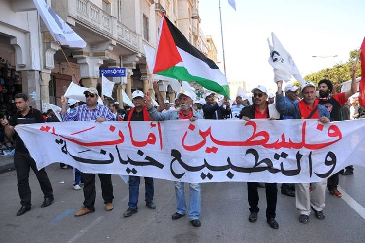 من الرباط.. وقفة مغربية نصرة للأقصى ومطالبة بإنهاء التطبيع