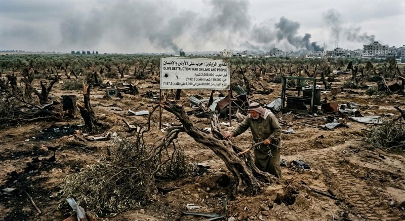 من مليوني شجرة إلى 150 ألفًا.. حرب الإبادة تضرب زيتون غزة وتدمر إرثًا زراعيًا وبيئيًا