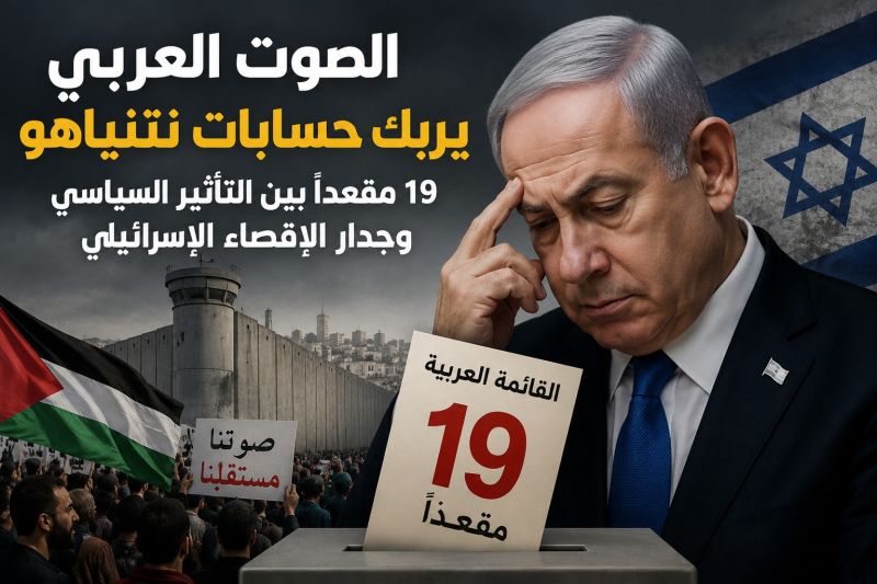 الصوت العربي يربك نتنياهو.. 19 مقعدًا بين التأثير والإقصاء