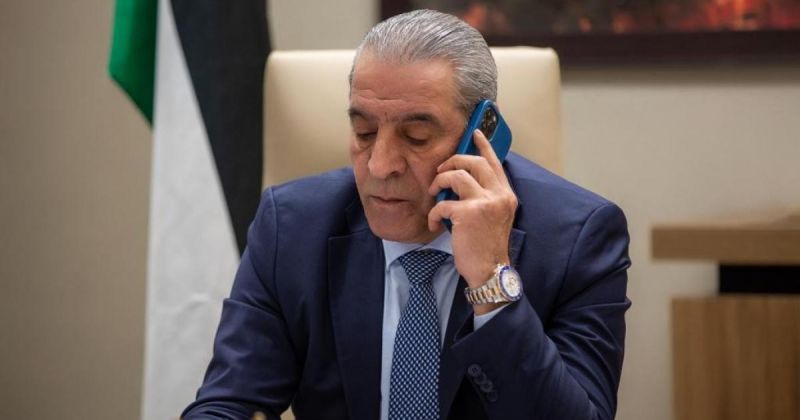حسين الشيخ لوزير الخارجية السعودي: ندين العدوان الإيراني