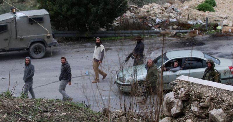 مستوطنون يهاجمون منزلا ويحطمون مركبة في عراق بورين جنوب نابلس 