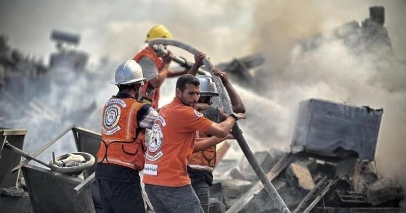 غزة: مطالبات للمنظمة الدولية للحماية المدنية بدعم عاجل لحماية الأرواح