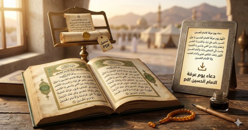 دعاء يوم عرفة الامام الحسين pdf | النص الكامل مكتوب للتحميل