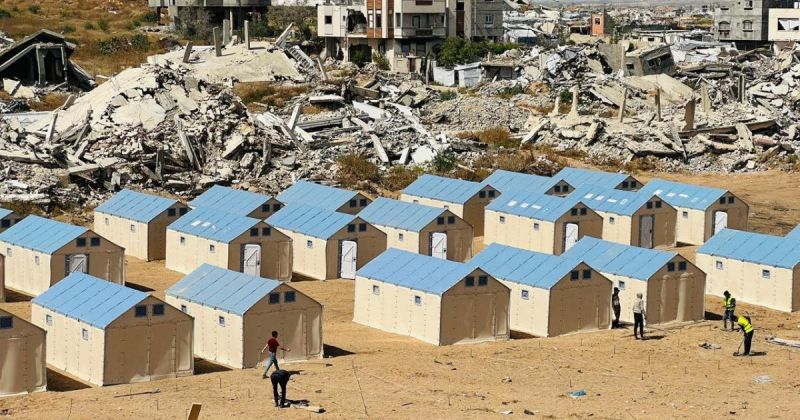 بدء إنشاء مركز إيواء جديد للنازحين شمال قطاع غزة