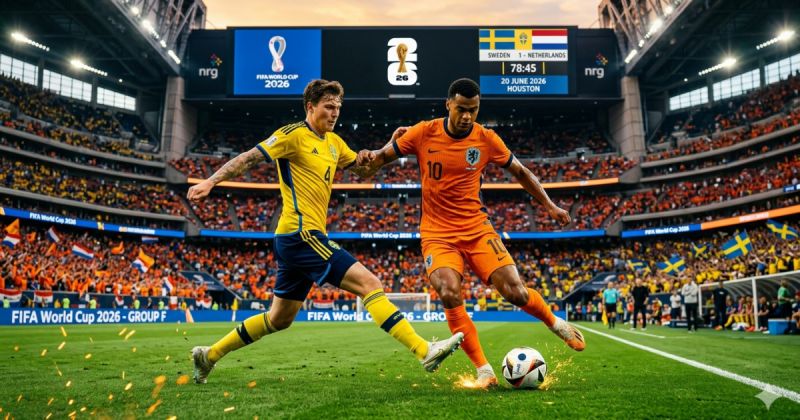 القنوات المفتوحة الناقلة لمباراة السويد وهولندا في كأس العالم 2026