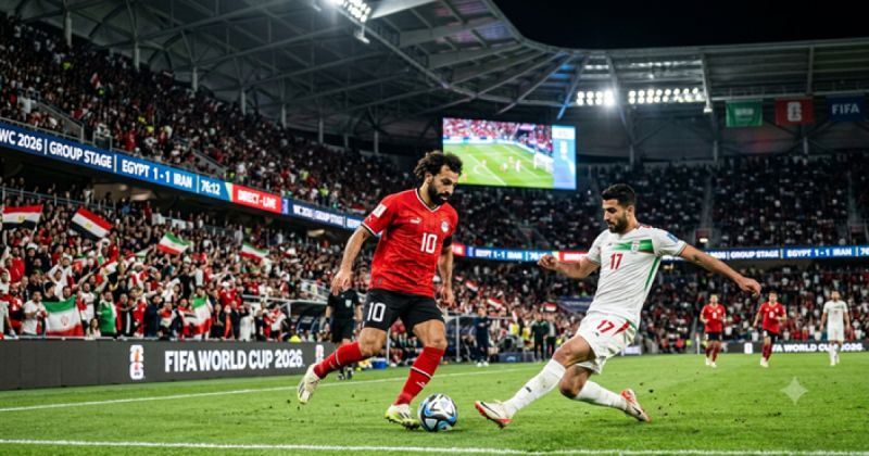 مباشر مصر وإيران في كأس العالم 2026 -مباشر مصر وإيران الآن -  الفراعنة في صدام حاسم