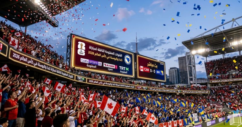 القنوات المفتوحة الناقلة لمباراة كندا والبوسنة في كأس العالم 2026