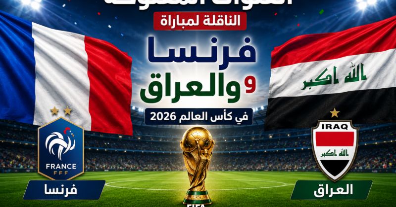 القنوات المفتوحة الناقلة لمباراة فرنسا والعراق في كأس العالم 2026