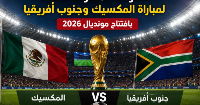 القنوات المفتوحة الناقلة لمباراة المكسيك وجنوب افريقيا بافتتاح مونديال 2026