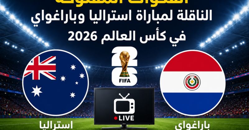 القنوات المفتوحة الناقلة لمباراة استراليا وباراغواي في كأس العالم 2026
