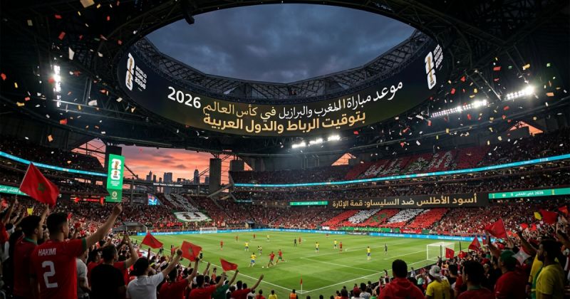 موعد مباراة المغرب والبرازيل في كأس العالم 2026 بتوقيت الرباط والدول العربية