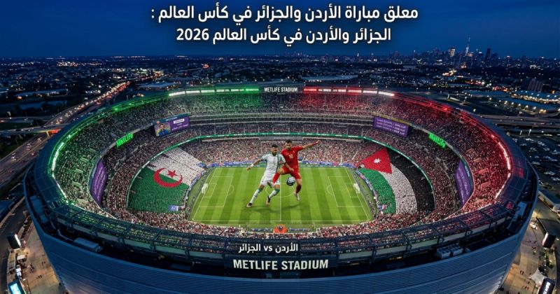 معلق مباراة الأردن والجزائر في كأس العالم 2026