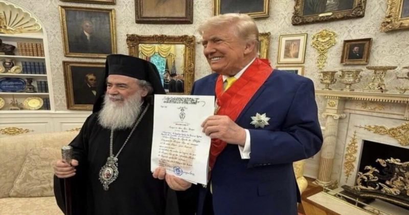 تفاصيل اجتماع بطريرك القدس مع ترمب