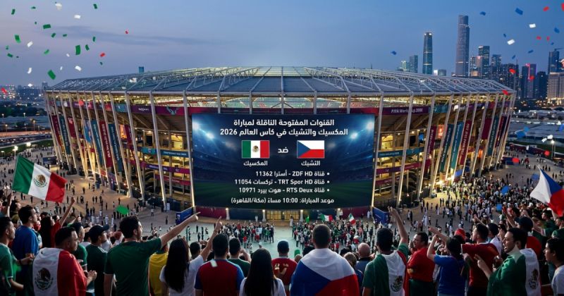 القنوات المفتوحة الناقلة لمباراة المكسيك والتشيك في كأس العالم 2026