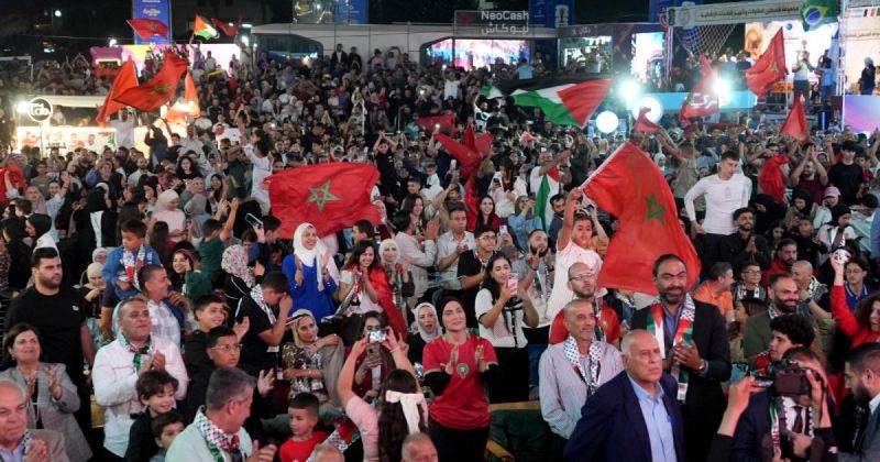 الفلسطينيون يردون الوفاء بالوفاء لأسود الأطلس