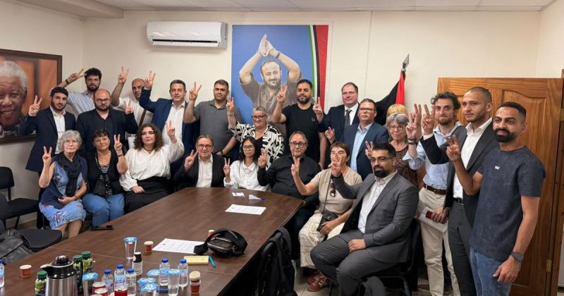 لقاء فرنسي في مكتب البرغوثي يبحث الإخفاء القسري بغزة
