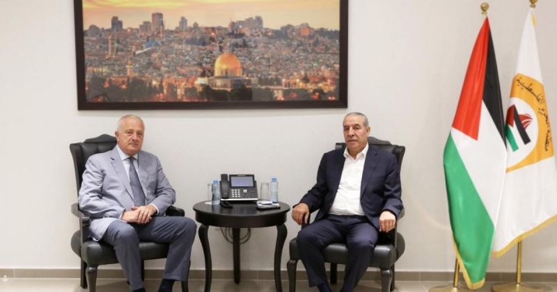 الشيخ يستعرض مع ممثل روسيا الاتحادية لدى فلسطين أبرز التطورات السياسية