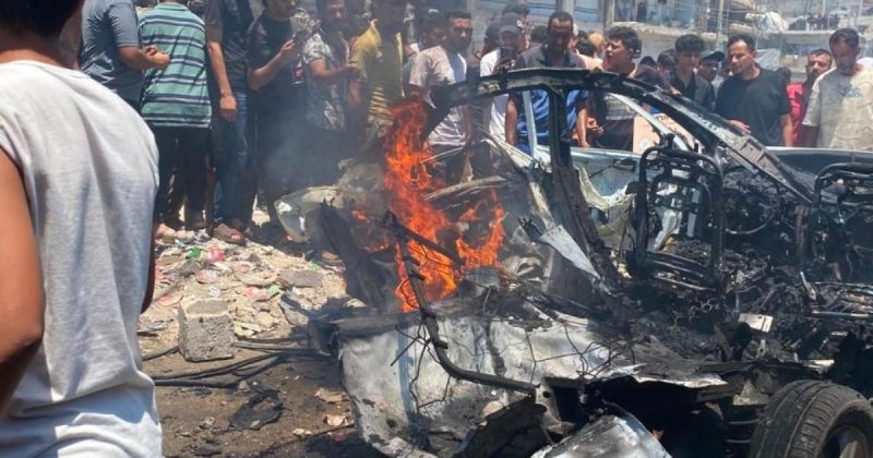 14 إصابة بينهم 2 خطيرة جراء استهداف إسرائيلي لمركبة وسط مدينة غزة