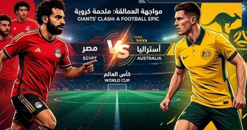 القنوات المفتوحة الناقلة لمباراة مصر واستراليا بدور الـ32 من كأس العالم 2026
