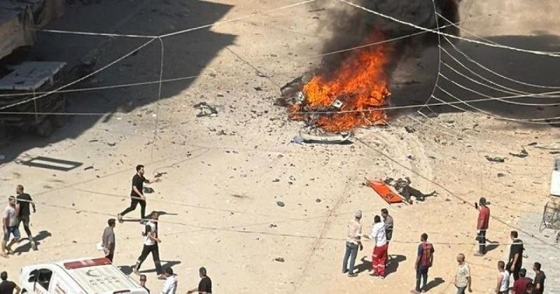 3 شهداء ومصابون في غارة إسرائيلية على مركبة بحي تل الهوى غرب مدينة غزة